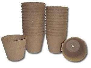 BIODEGRADABLE PLANT POTS - 6 CM PLANT POTS