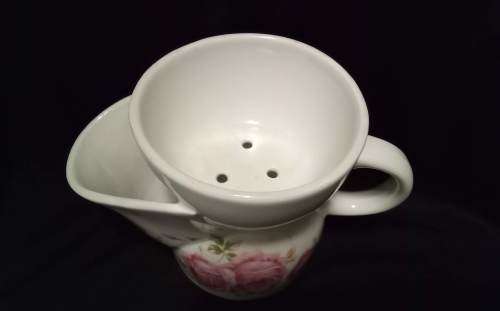 Vintage shaving cup Pink roses