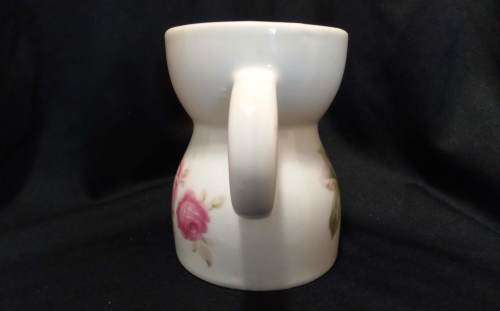 Vintage shaving cup Pink roses