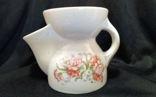 Vintage shaving cup Carnations