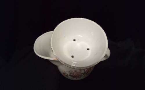 Vintage shaving cup Carnations