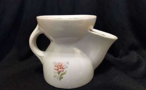 Vintage shaving cup Carnations