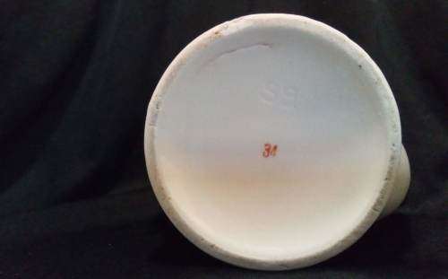 Vintage shaving cup Carnations