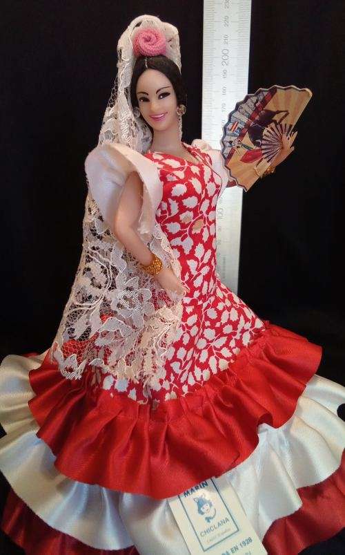 Vintage Flamenco dancer doll