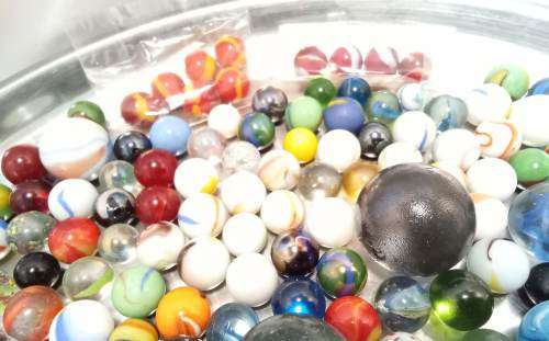 Collection of beautiful marbles