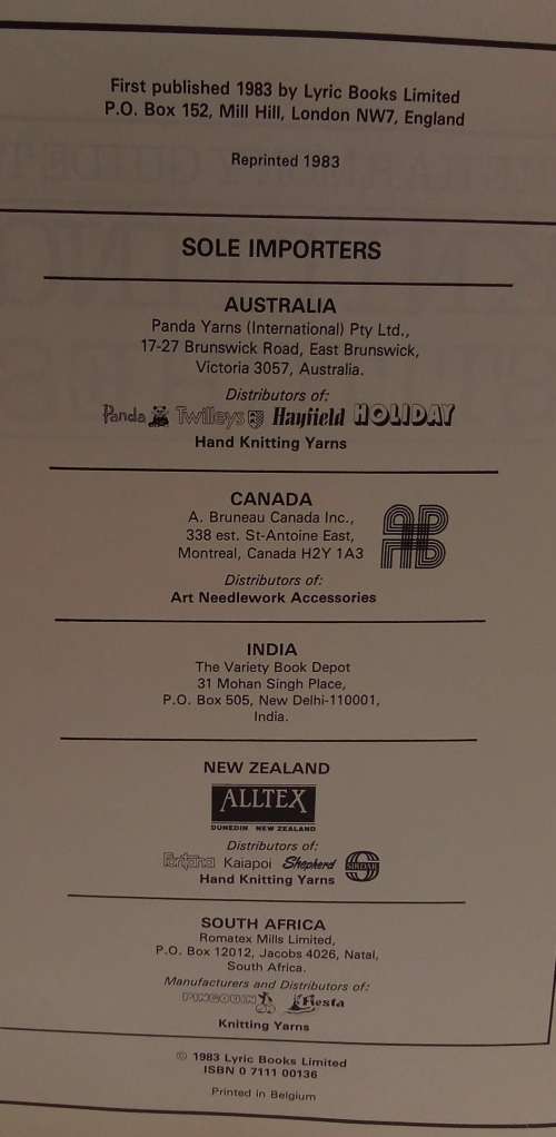 The Harmony guide to Knitting Stitches