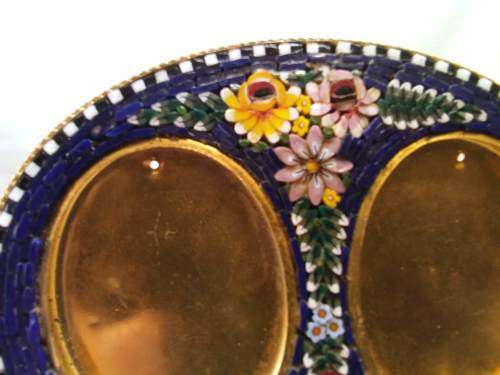 Vintage micro mosaic picture frame