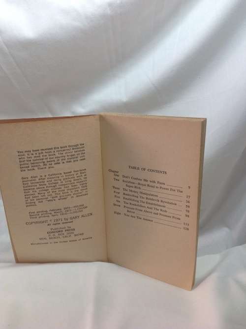 None dare call it conspiracy by Gary Allen