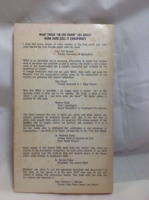 None dare call it conspiracy by Gary Allen