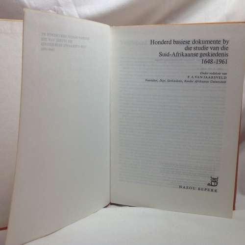 100 Basiese dokumente by die studie v SA geskiedenis