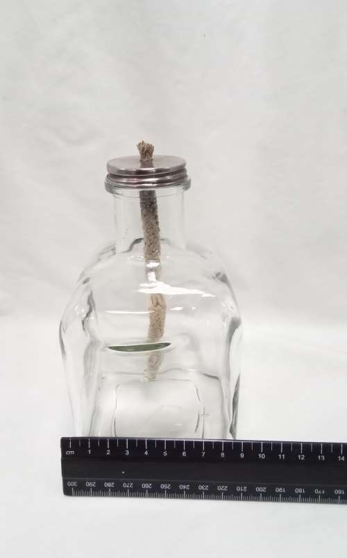 Lovely square glass oil burner