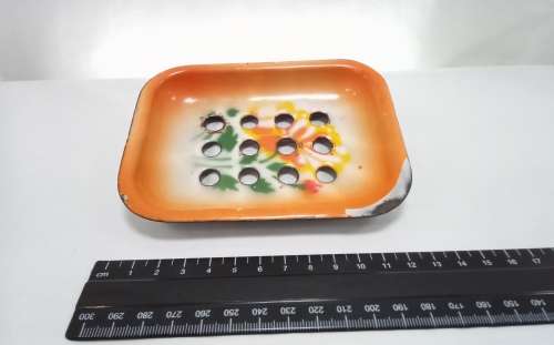 Vintage enamel soap dish
