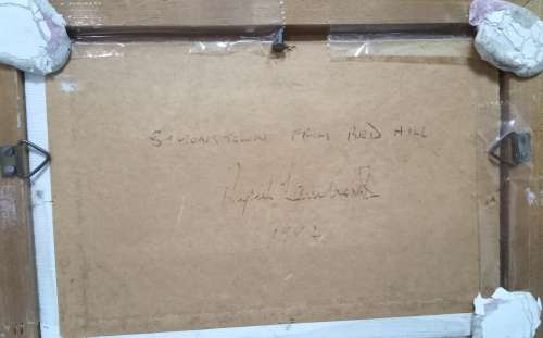 Miniature original painting `Simonstown from red hill` 1982