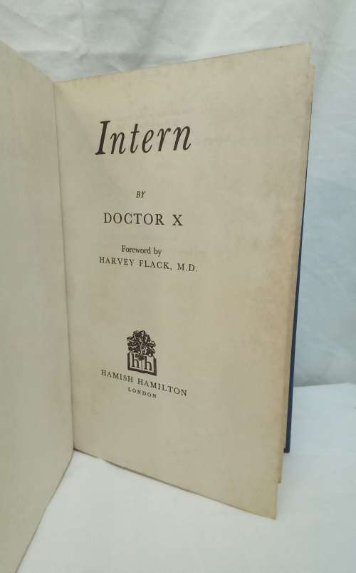 Intern by Doctor X (Alan E. Nourse) 1965