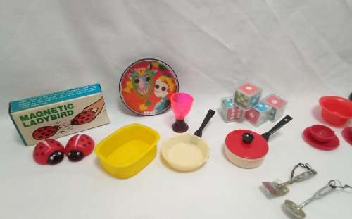 1980`s Plastic toy lot x3