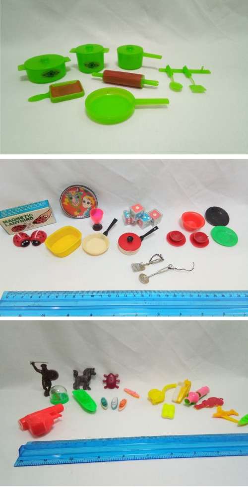 1980`s Plastic toy lot x3