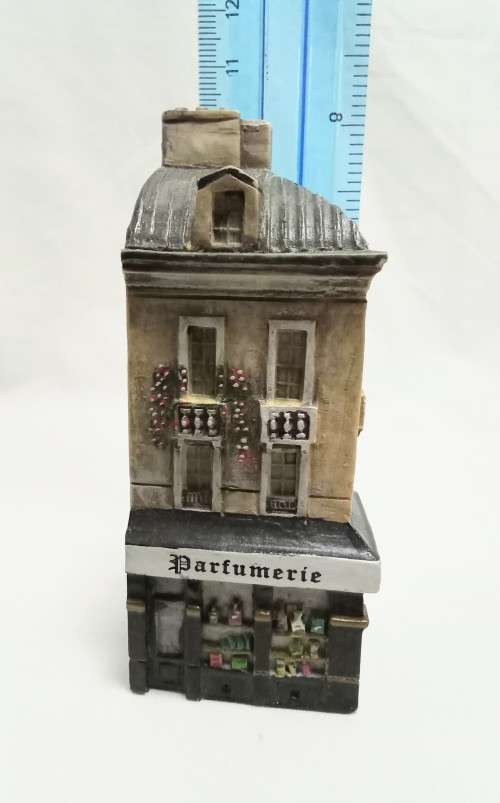 Little Resin hand painted `Perfumerie` building