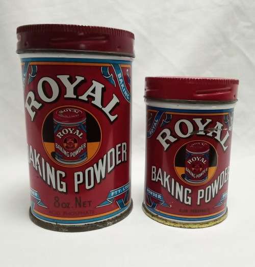 Vintage Royal baking powder tins