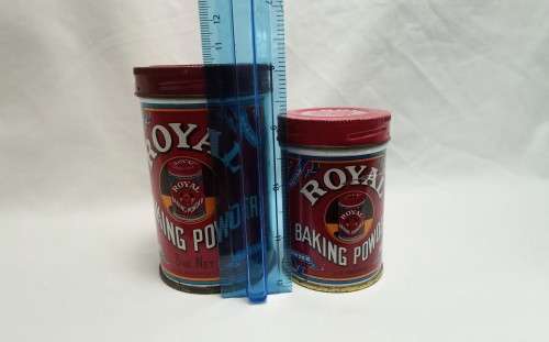 Vintage Royal baking powder tins
