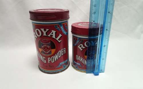 Vintage Royal baking powder tins