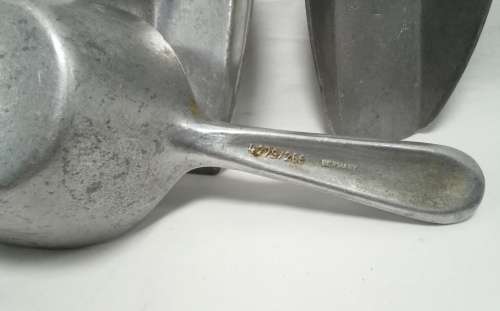 Three Vintage metal scoops