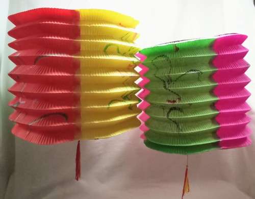 Two large Vintage paper Lanterns