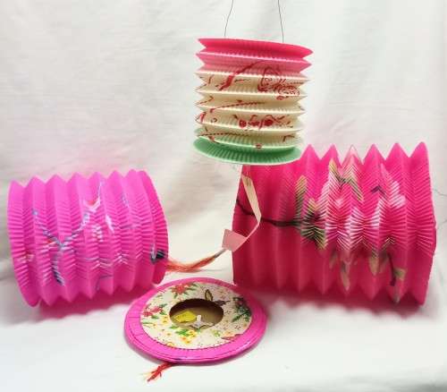 Four Vintage paper Lanterns