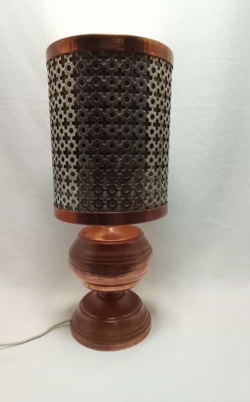 Beautiful copper lamp with shade
