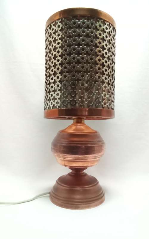 Beautiful copper lamp with shade