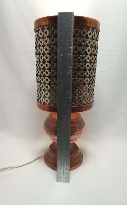 Beautiful copper lamp with shade