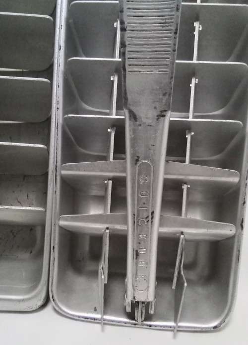 Two Vintage ice trays