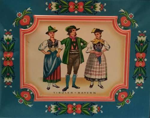 Beautiful chest shaped biscuit tin