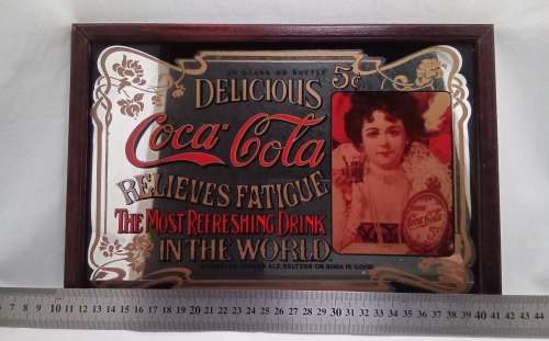 Lovely collectible vintage Coca cola mirror