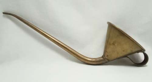 Stunning weird vintage brass funnel