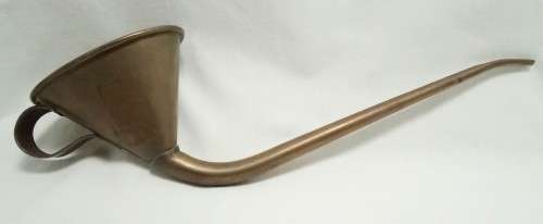 Stunning weird vintage brass funnel