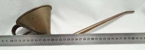 Stunning weird vintage brass funnel