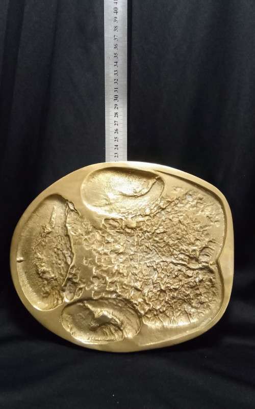 Brass Rhino spoor from the registered collection of the B.W. Genis animal foot prints 1980