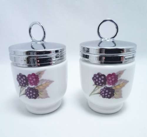 Two Vintage Royal Worcester egg coddlers