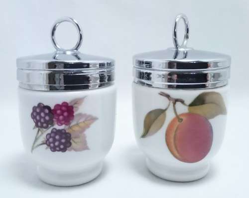Two Vintage Royal Worcester egg coddlers
