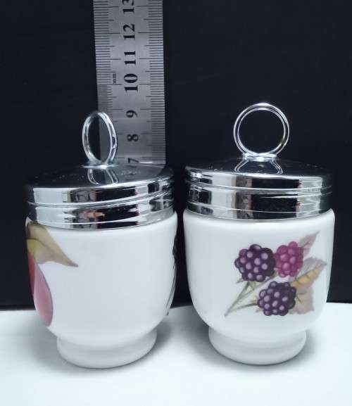 Two Vintage Royal Worcester egg coddlers