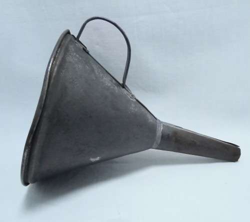 Vintage metal funnel