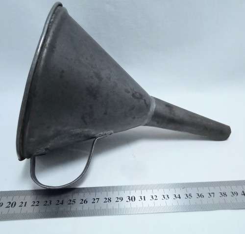 Vintage metal funnel