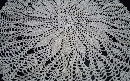 Lovely vintage crocheted doily