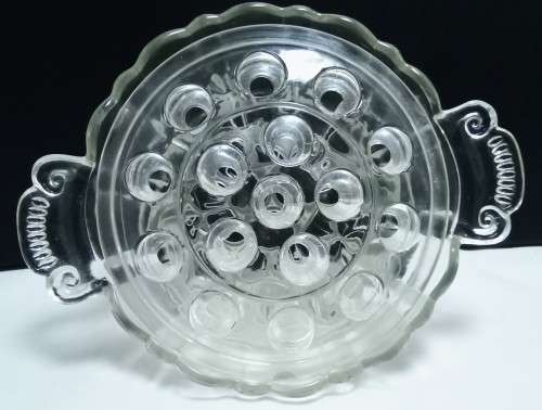 Wow! Exquisite little 2 piece flower frog in excellent condition!