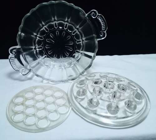 Wow! Exquisite little 2 piece flower frog in excellent condition!