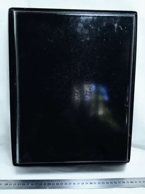 Oh what a find! Beautiful large oblong enamel dish