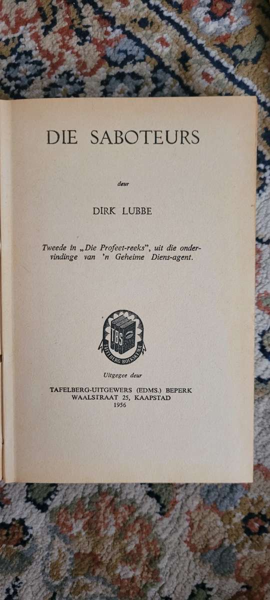 Die Saboteurs - Dirk Lubbe (Gerrie Radlof) - 1956 - Nr 2 in Profeet reeks