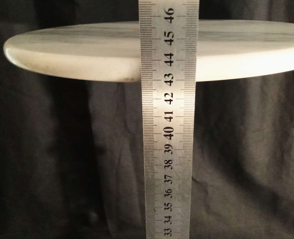 VINTAGE BRASS & MARBLE side table