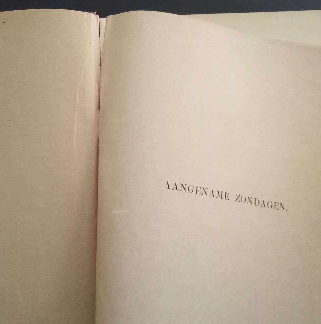 Extremely rare!! Aangename zondagen voor christelijke huisgezinnen in Zuid-Afrika 1898