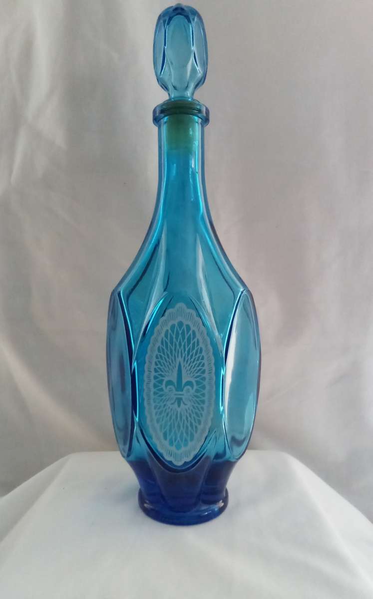 Gorgeous vintage turquoise apothecary bottle